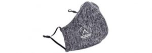 Reusable Athleisure Face Mask in Shadow Heather Grey