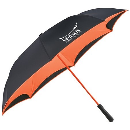 promotional umbrellas with custom logo inversion